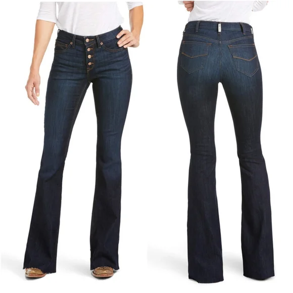 SOLD Ariat Ophelia High Rise Flare Jeans in Nashville sz 32 R Ariat REAL Jeans - Picture 11 of 11